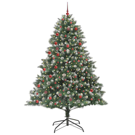 Künstlicher Weihnachtsbaum mit 300 LEDs mit Ständer Grün 210 cm