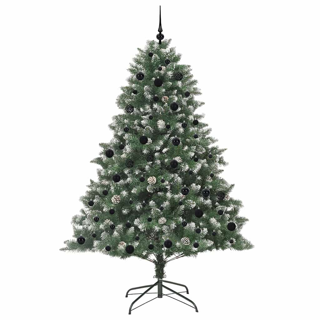 Künstlicher Weihnachtsbaum mit 300 LEDs mit Ständer Grün 210 cm