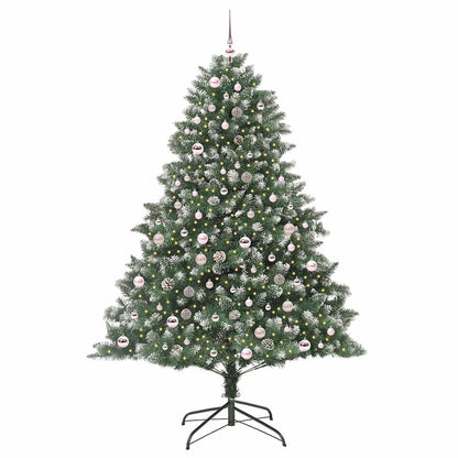 Künstlicher Weihnachtsbaum mit 300 LEDs mit Ständer Grün 210 cm