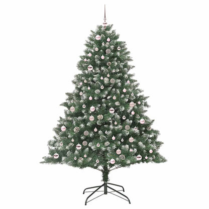 Künstlicher Weihnachtsbaum mit 300 LEDs mit Ständer Grün 210 cm