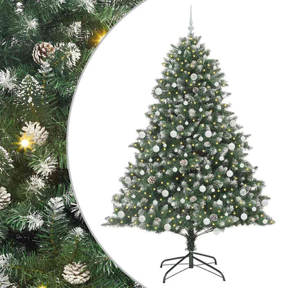 Künstlicher Weihnachtsbaum mit 300 LEDs mit Ständer Grün 210 cm