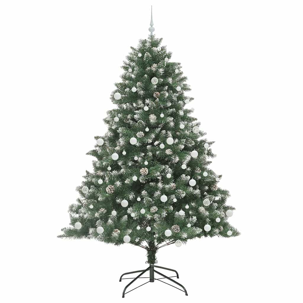 Künstlicher Weihnachtsbaum mit 300 LEDs mit Ständer Grün 210 cm