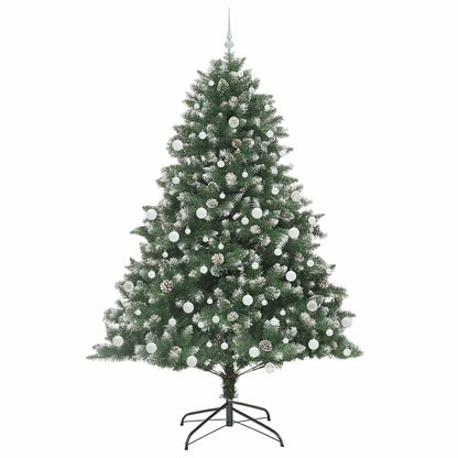 Künstlicher Weihnachtsbaum mit 300 LEDs mit Ständer Grün 210 cm