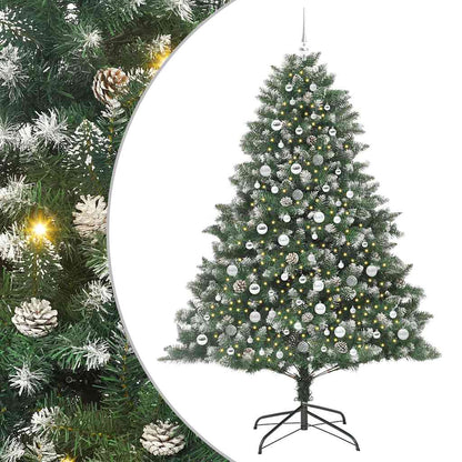Künstlicher Weihnachtsbaum mit 300 LEDs mit Ständer Grün 210 cm