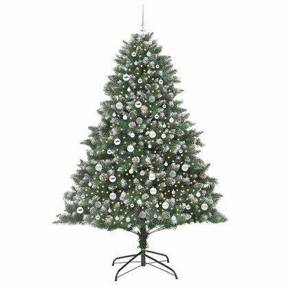 Künstlicher Weihnachtsbaum mit 300 LEDs mit Ständer Grün 210 cm