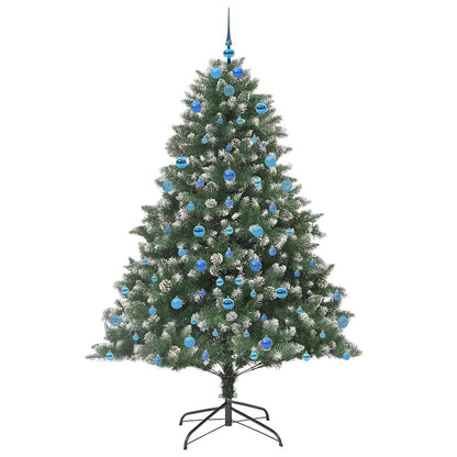 Künstlicher Weihnachtsbaum mit 300 LEDs mit Ständer Grün 210 cm