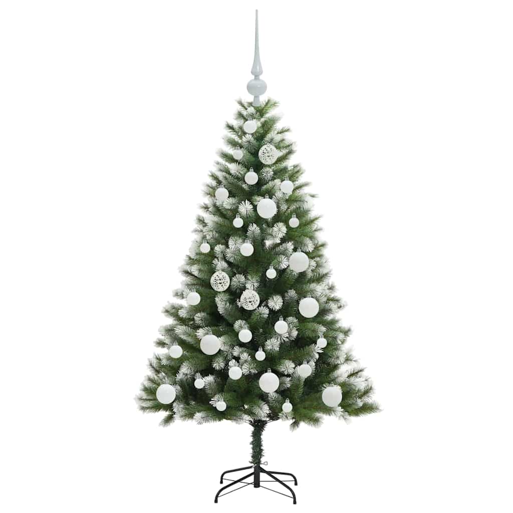 Künstlicher schwenkbarer Weihnachtsbaum mit flockigem Schnee