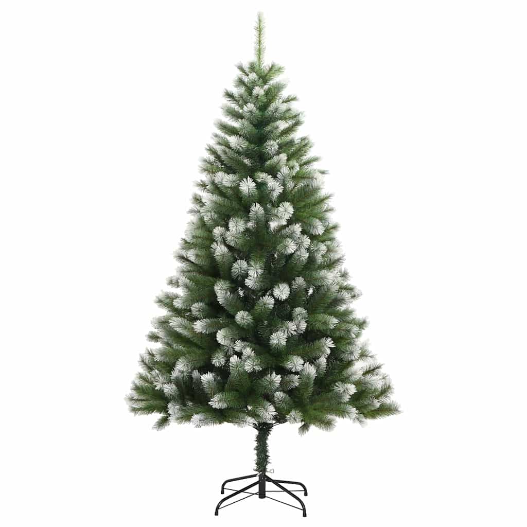 Albero di Natale artificiale pieghevole con neve che ricopre 120 cm