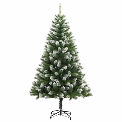 Albero di Natale artificiale pieghevole con neve che ricopre 120 cm