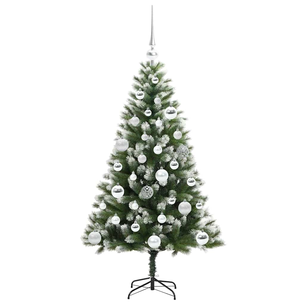 Künstlicher schwenkbarer Weihnachtsbaum mit flockigem Schnee