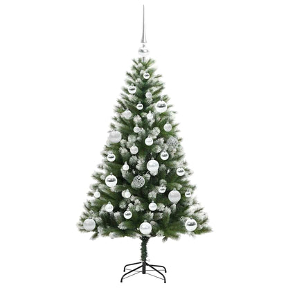 Künstlicher schwenkbarer Weihnachtsbaum mit flockigem Schnee