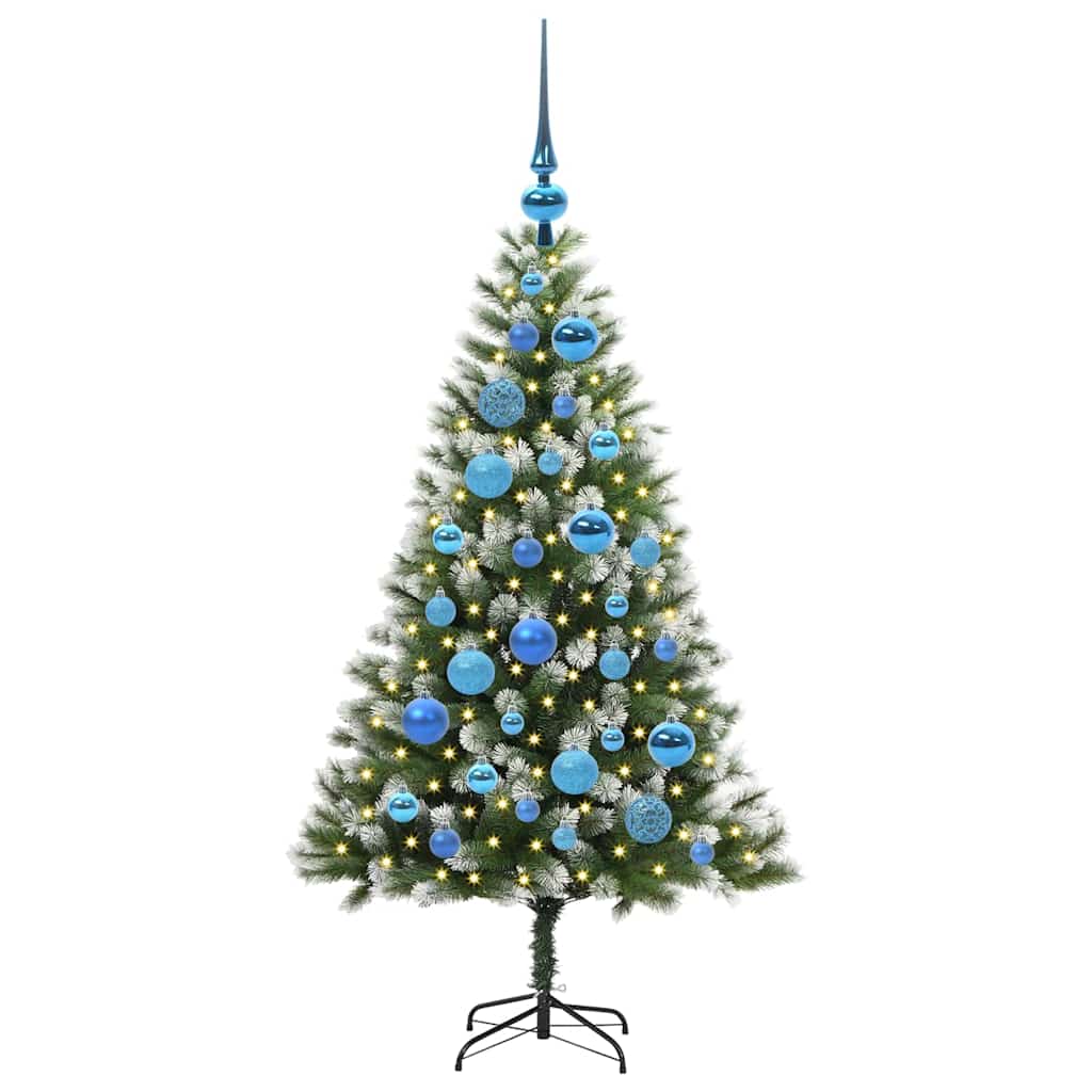 Künstlicher schwenkbarer Weihnachtsbaum mit flockigem Schnee