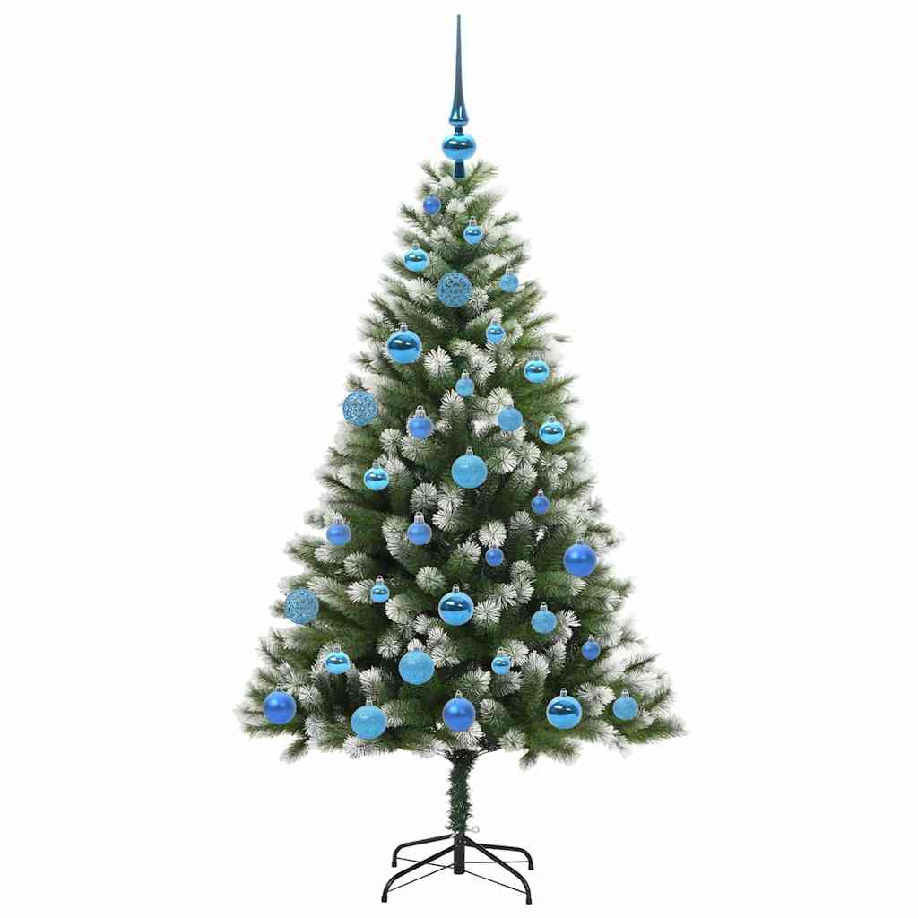 Künstlicher schwenkbarer Weihnachtsbaum mit flockigem Schnee