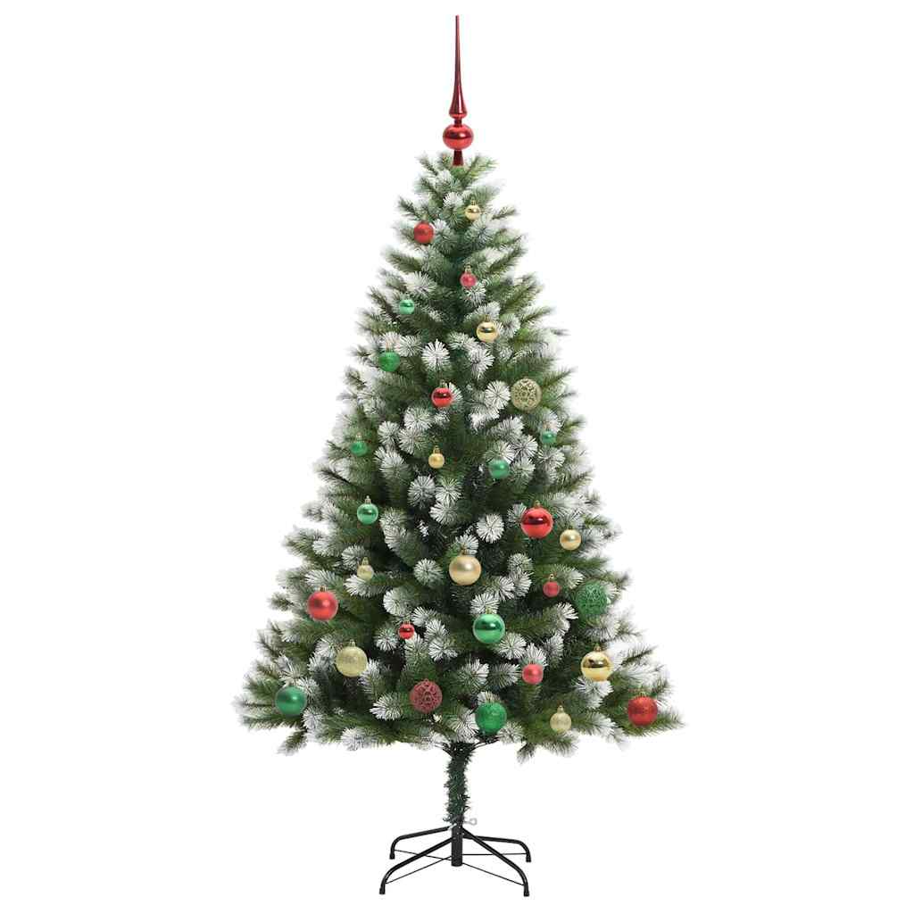 Künstlicher schwenkbarer Weihnachtsbaum mit flockigem Schnee