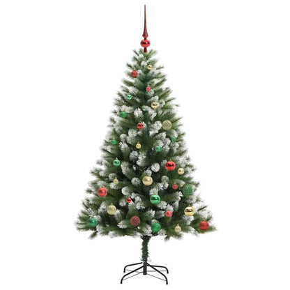 Künstlicher schwenkbarer Weihnachtsbaum mit flockigem Schnee