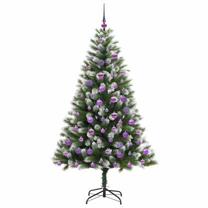 Künstlicher schwenkbarer Weihnachtsbaum mit flockigem Schnee