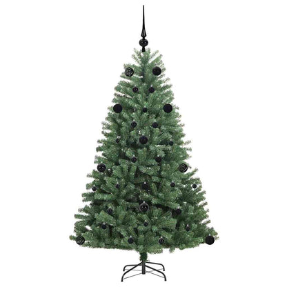 Künstlicher klappbarer Weihnachtsbaum mit 150 LEDs Grün 150 cm