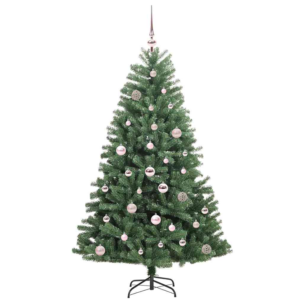 Künstlicher klappbarer Weihnachtsbaum mit 150 LEDs Grün 150 cm
