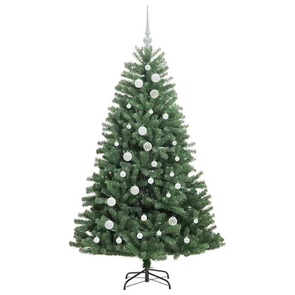 Künstlicher klappbarer Weihnachtsbaum mit 150 LEDs Grün 150 cm