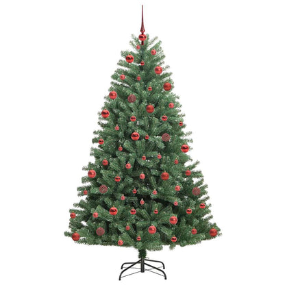 Künstlicher klappbarer Weihnachtsbaum mit 300 LEDs Grün 180 cm