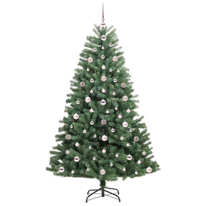 Künstlicher klappbarer Weihnachtsbaum mit 300 LEDs Grün 180 cm