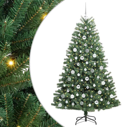 Künstlicher klappbarer Weihnachtsbaum mit 300 LEDs Grün 180 cm