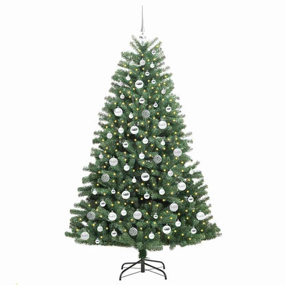 Künstlicher klappbarer Weihnachtsbaum mit 300 LEDs Grün 180 cm
