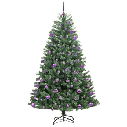 Künstlicher klappbarer Weihnachtsbaum mit 300 LEDs Grün 180 cm