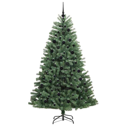 Künstlicher klappbarer Weihnachtsbaum mit 300 LEDs Grün 210 cm