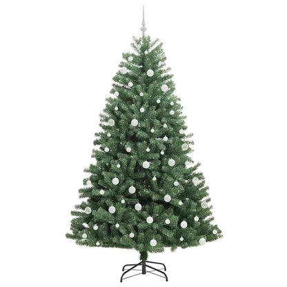 Künstlicher klappbarer Weihnachtsbaum mit 300 LEDs Grün 210 cm