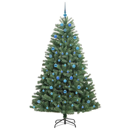 Künstlicher klappbarer Weihnachtsbaum mit 300 LEDs Grün 210 cm