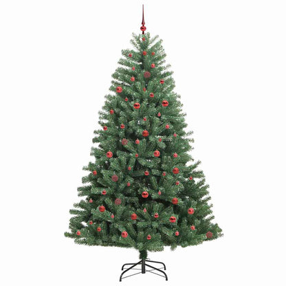 Albero di Natale artificiale pieghevole con 300 LED, verde, 240 cm