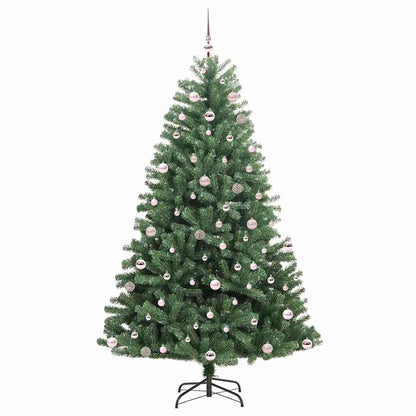 Künstlicher klappbarer Weihnachtsbaum mit 300 LEDs Grün 240 cm