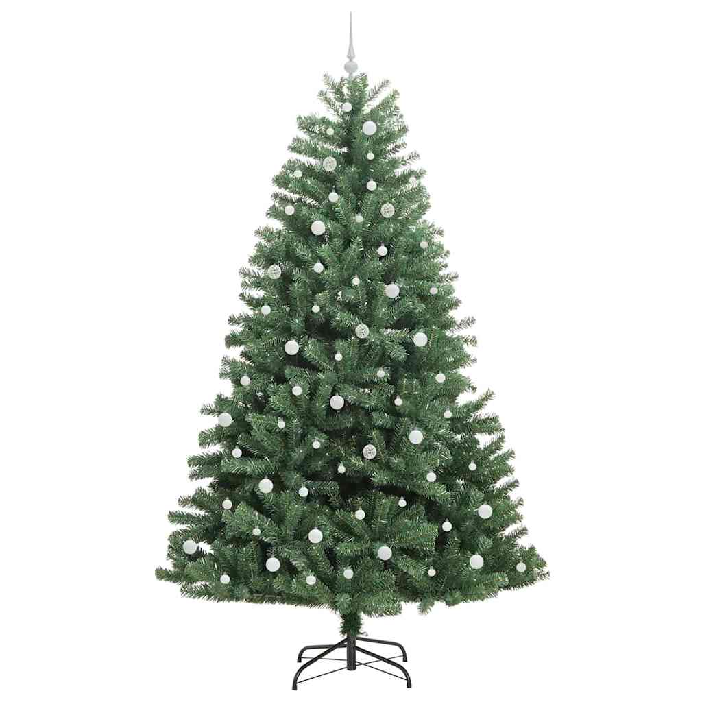 Künstlicher klappbarer Weihnachtsbaum mit 300 LEDs Grün 240 cm