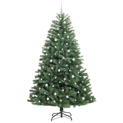 Künstlicher klappbarer Weihnachtsbaum mit 300 LEDs Grün 240 cm