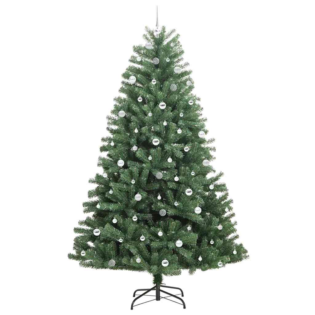 Künstlicher klappbarer Weihnachtsbaum mit 300 LEDs Grün 240 cm