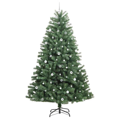 Künstlicher klappbarer Weihnachtsbaum mit 300 LEDs Grün 240 cm