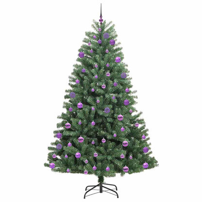 Künstlicher klappbarer Weihnachtsbaum mit 300 LEDs Grün 240 cm