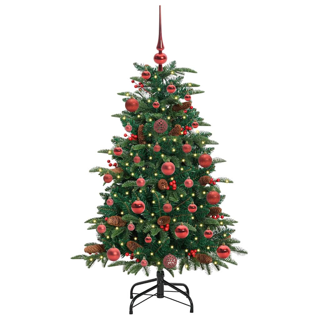 Künstlicher Weihnachtsbaum mit 150 LEDs mit Ständer Grün 120 cm