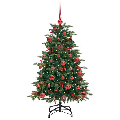 Künstlicher Weihnachtsbaum mit 150 LEDs mit Ständer Grün 120 cm