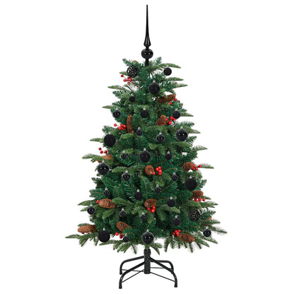 Künstlicher Weihnachtsbaum mit 150 LEDs mit Ständer Grün 120 cm
