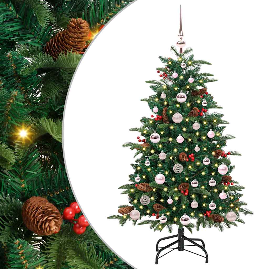 Künstlicher Weihnachtsbaum mit 150 LEDs mit Ständer Grün 120 cm