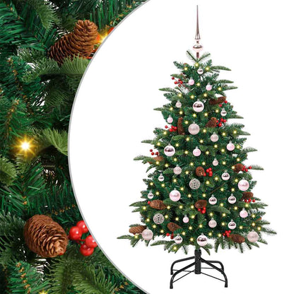 Künstlicher Weihnachtsbaum mit 150 LEDs mit Ständer Grün 120 cm