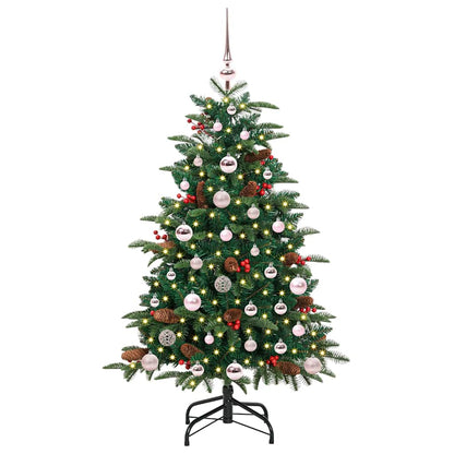 Künstlicher Weihnachtsbaum mit 150 LEDs mit Ständer Grün 120 cm