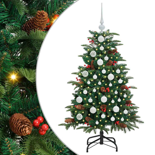 Künstlicher Weihnachtsbaum mit 150 LEDs mit Ständer Grün 120 cm