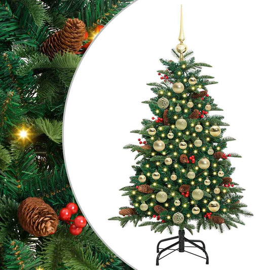 Künstlicher Weihnachtsbaum mit 150 LEDs mit Ständer Grün 120 cm