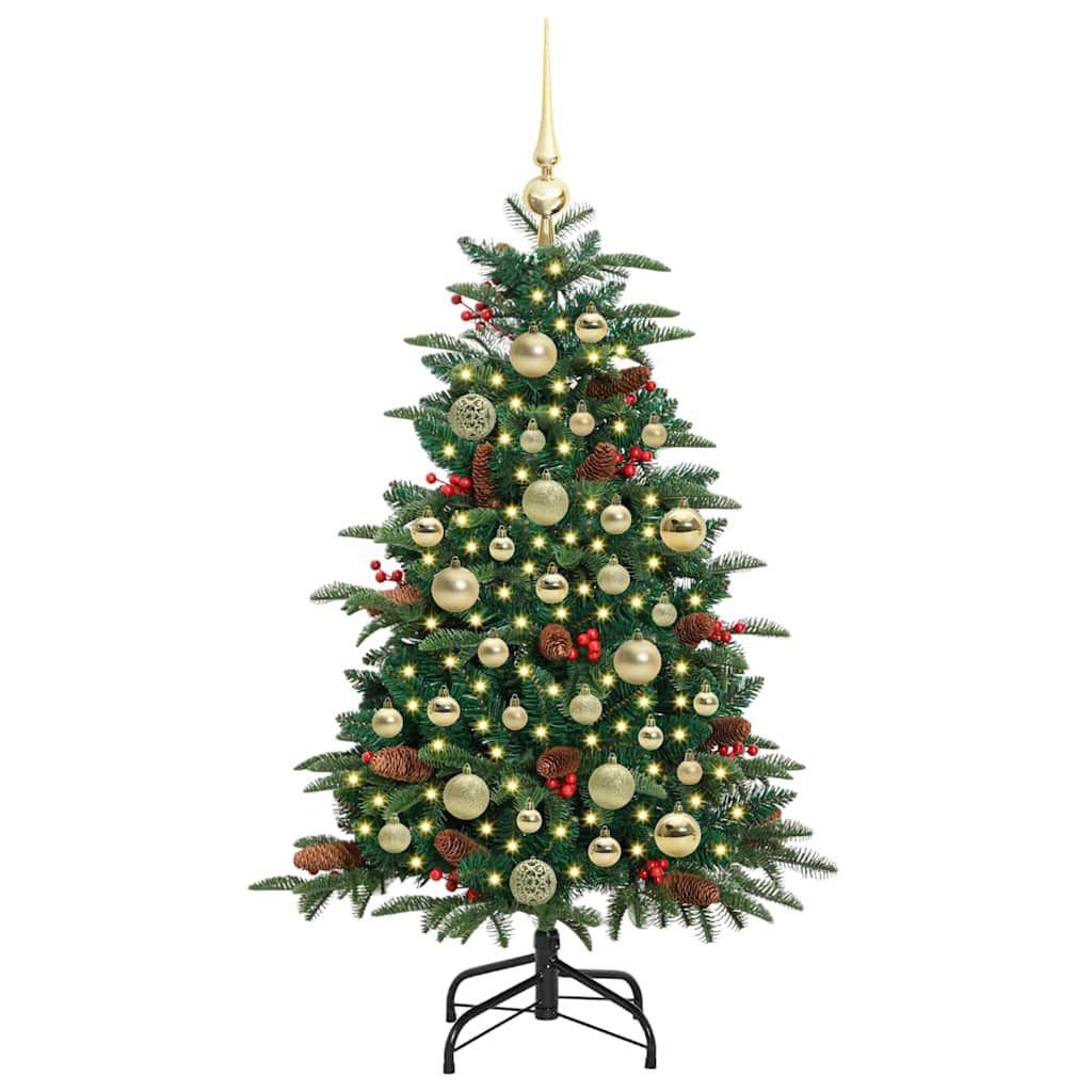 Künstlicher Weihnachtsbaum mit 150 LEDs mit Ständer Grün 120 cm