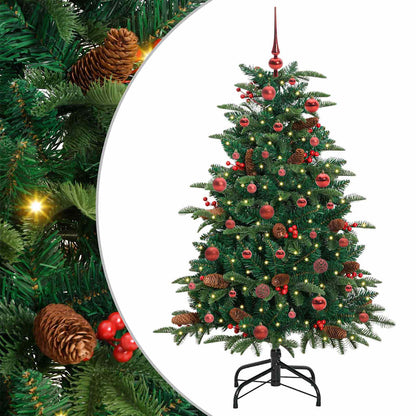 Künstlicher Weihnachtsbaum mit 150 LEDs mit Ständer Grün 150 cm