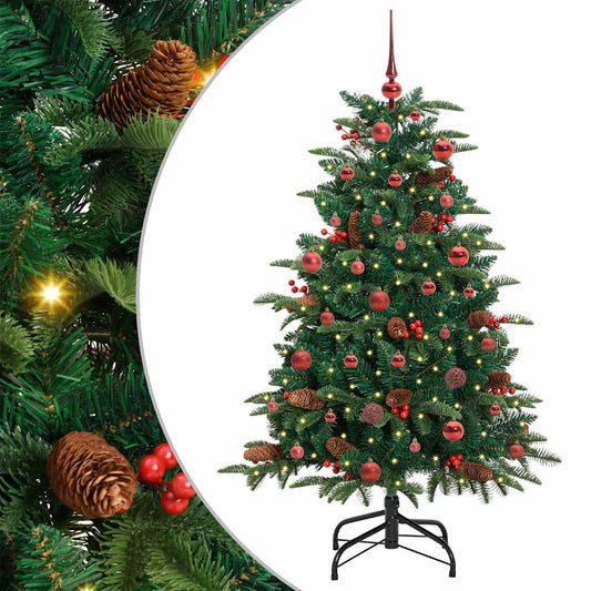Künstlicher Weihnachtsbaum mit 150 LEDs mit Ständer Grün 150 cm