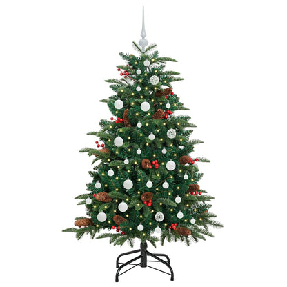 Künstlicher Weihnachtsbaum mit 150 LEDs mit Ständer Grün 150 cm